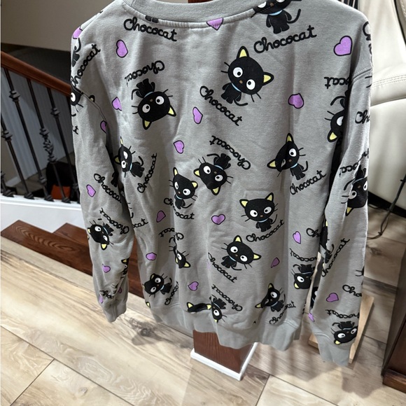 Bioworld Gray Chococat Sweatshirt with Colorful Accents - Picture 2 of 3